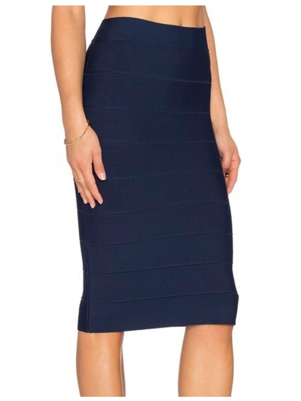Romeo & Juliet Couture Navy Bandage Pencil Skirt